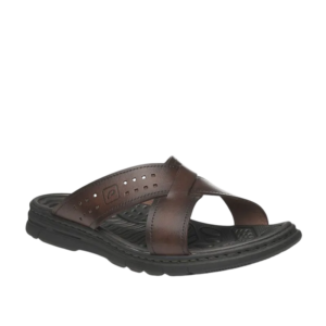 Sandália Confortável Masculina Pegada Line Wave Couro – 37 ao 43 | Preto, Cravo, Pinhão