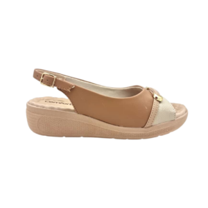 Sandália Feminina Comfortflex Caqui Camel 25-86304 – Conforto e Estilo Diário
