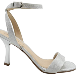 Sandália Feminina Ramarim 2526201 Prateada – Salto Fino 8 cm